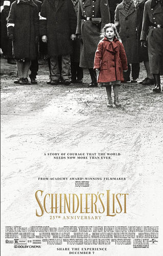 La Liste de Schindler, l'affiche originale