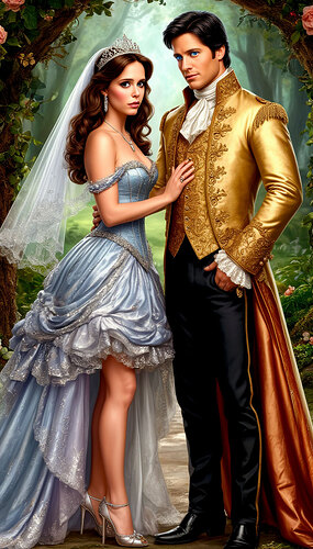 Demoiselle Melinda, la princesse, mariage de la princesse Melinda et du prince Jim