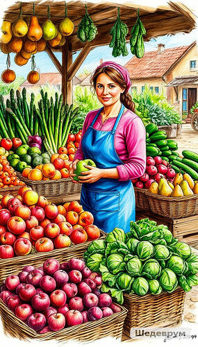 Conversation au marché