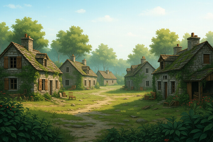 Le hammeau abandonné