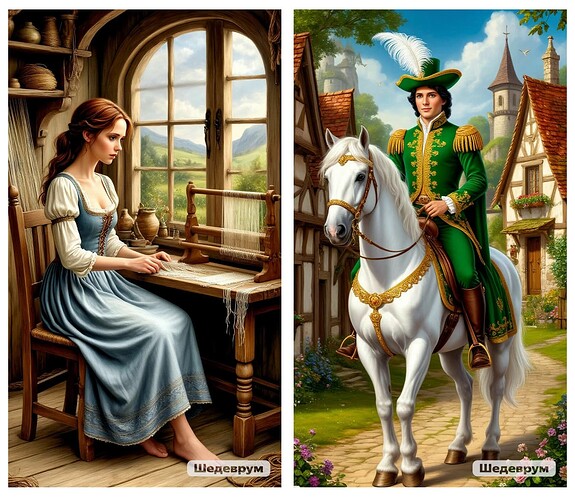 Melinda Gordon tisse et le prince Jim Clancy