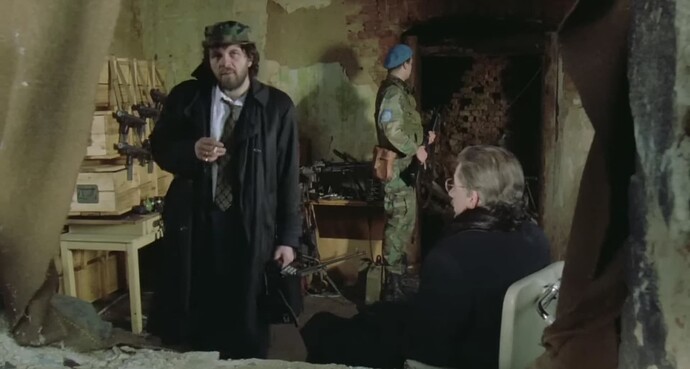 Marko Dren et un trafiquant d'armes en 1992.