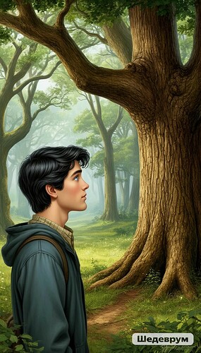 Le docteur extraordinaire, Jim près du chêne où se trouvait l'esprit dans la bouteille