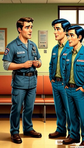 Tim apprend aux frères Clancy le métier d'ambulancier