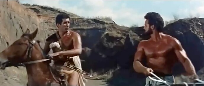 Hercule et Iphitos en route vers le Lion de Némée