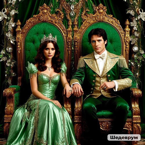 Le roi Jim Clancy et la reine Melinda Gordon