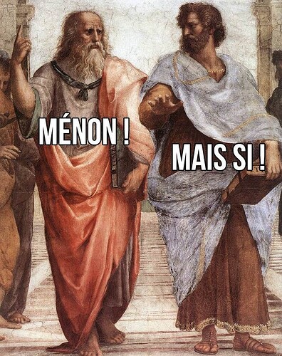 Ménon, Mais si