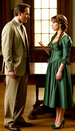 La rose sur le bureau