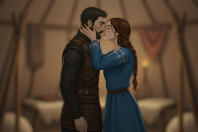 Marie embrasse Darius (2)